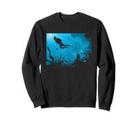 Silhouette de récif sous-Marin pour Plongeur Sweatshirt
