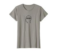 Silhouette de rêveur : Esprit inspirant T-Shirt, Femme, Ardoise, XXL