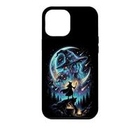 Silhouette de Sorcière Envoûtante dans Une Galaxie Cosmique Coque pour iPhone 12 Pro Max