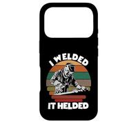 Silhouette de soudage rétro Amusante pour Homme I Welded It Helded Coque pour iPhone 17 Pro