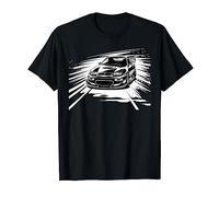 Silhouette de voiture de course de rue qui va vite T-Shirt