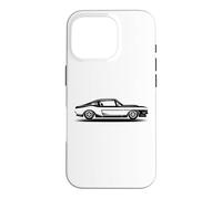Silhouette de Voiture Musculaire Classique Vintage Racing Hommes Coque pour iPhone 16 Pro