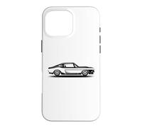 Silhouette de Voiture Musculaire Classique Vintage Racing Hommes Coque pour iPhone 16 Pro Max