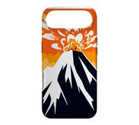 Silhouette de Volcan - Montagne en éruption - Rochers - Lave Coque pour iPhone Air