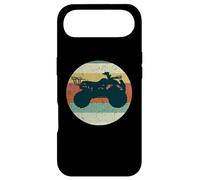 Silhouette de VTT Vintage rétro Coucher de Soleil Quatre Roues Coque pour iPhone Air