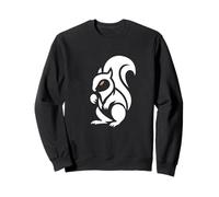 Silhouette d'écureuil Minimaliste Nature Faune Sweatshirt