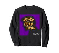 Silhouette d'Elvis Presley Jeune et Belle rétro Sweatshirt