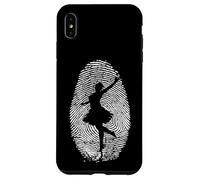 Silhouette d'empreintes digitales de danseuse Coque pour iPhone XS Max