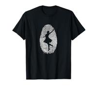 Silhouette d'empreintes digitales de danseuse T-Shirt