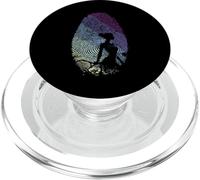 Silhouette d'empreintes digitales de tennis PopSockets PopGrip pour MagSafe