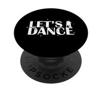 Silhouette d'étoile Let's Dance PopSockets PopGrip Adhésif