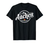 Silhouette d'horizon de Voyage en Ville d'Aix-la- T-Shirt Graphique avec Valeur