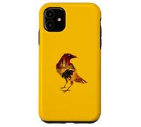 Silhouette d'oiseau Corbeau Espagnol Motif Espagnol Amateur d'art Coque pour iPhone 11