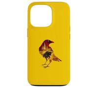 Silhouette d'oiseau Corbeau Espagnol Motif Espagnol Amateur d'art Coque pour iPhone 13 Pro