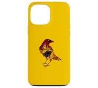 Silhouette d'oiseau Corbeau Espagnol Motif Espagnol Amateur d'art Coque pour iPhone 13 Pro Max