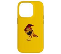Silhouette d'oiseau Corbeau Espagnol Motif Espagnol Amateur d'art Coque pour iPhone 14 Pro