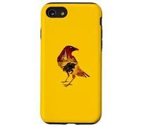 Silhouette d'oiseau Corbeau Espagnol Motif Espagnol Amateur d'art Coque pour iPhone SE (2020) / 7/8