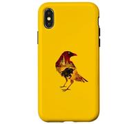 Silhouette d'oiseau Corbeau Espagnol Motif Espagnol Amateur d'art Coque pour iPhone X/XS