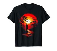 Silhouette dramatique de guerrier T-Shirt