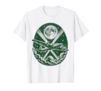 Silhouette du Bombardier Lancaster, Ciel Nocturne, Seconde Guerre Mondiale T-Shirt