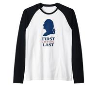 Silhouette du président de Washington, Premier mais Pas dernier Manche Raglan