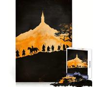 Silhouette du Puzzle Voyage vers la Tour de Fellowship, 1000 pièces, pour Adolescents, Jouet Stimulant la logique et apaisant, œuvre d'art de qualité supérieure à Collectionner 38x52cm