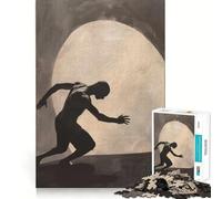 Silhouette d'un Homme Puzzle 1000 pièces pour Adultes Jeu de logique Fine Loisirs paisibles Bords Nets Joli Cadeau 38x52cm