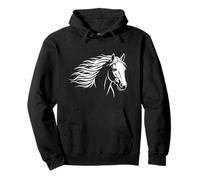 Silhouette Élégant de Cheval pour Amoureux de Chevaux Sweat à Capuche