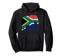 Silhouette éléphant Drapeau Afrique du Sud Sweat à Capuche