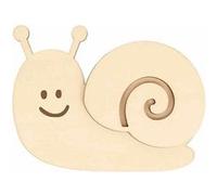 Artemio Silhouette en bois – Escargot et coquille – 9 x 6,9 cm – Beige G