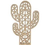 Artemio Silhouette décorative en bois Cactus origami MDF 9,7 x 15 cm