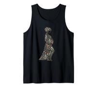 Silhouette Femme Enceinte Floral Nature Art Débardeur