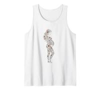 Silhouette Femme Enceinte Floral Nature Art Débardeur