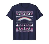Silhouette Festive de Noël My Little Pony T-Shirt, Homme, Bleu Marine, 6XL