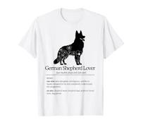 Silhouette Florale de la définition de l'amant de Berger Allemand T-Shirt