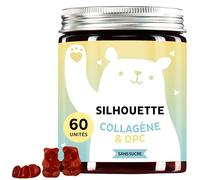 Silhouette Gummies Belles Courbes - Peau Ferme - Peptides de Collagène Hautement Dosé, Opc et Vitamine C & E - 60 Gummies - Sans Sucre - Bears with Benefits