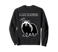 Silhouette, Je suis Tanuki, Blan,c Unique, Animal Sweatshirt