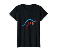 Silhouette Kangourou Outback Australien T-Shirt Graphique avec Valeur