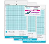 Silhouette Lot de 3 tapis de découpe standard de 20,3 cm pour une utilisation avec des cutters en vinyle de la série Portrait avec 50 motifs bonus