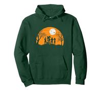 Silhouette Marvel Les Gardiens de la Galaxie pour Halloween Sweat à Capuche, Unisexe pour Adultes, Vert Forêt, L