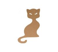 Silhouette Mdf Halloween Chat 15 cm