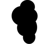 Securit – Ardoise murale Silhouette « Nuage » 29x48 cm – Feutre craie blanc – Kit velcro