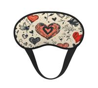 Silhouette of a Heart Masque ultime pour les yeux pour dormir, masque doux et confortable, masque relaxant sans pression nocturne.