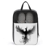 Silhouette of A Phoenix Sac à chaussures pour voyage usage quotidien Sac de rangement anti-poussière Pochette de rangement pour chaussures de golf