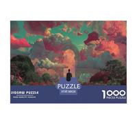 Silhouette Puzzle 1000 Pièces Jouet De Défi Adultes Et Personnes Âgées De Plus De 12 Ans Mystère Jeu De Puzzle Jeu Éducatif Familial Cadeau De Décoration Intérieure 38x26cm 1000pcs
