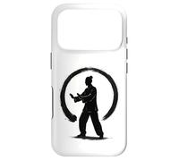 Silhouette Qi Gong dans Un Cercle Zen - Enso Ink Art Coque pour iPhone 17 Pro