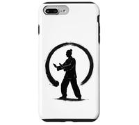 Silhouette Qi Gong dans Un Cercle Zen - Enso Ink Art Coque pour iPhone 7 Plus/8 Plus