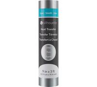 Silhouette Smooth Heat Transfer - 22,9 cm x 0,9 m - Metallic Silver