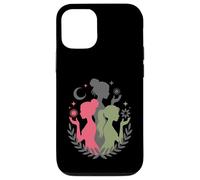 Silhouette Triple déesse - Symbole féminin Divin Wiccan Coque pour iPhone 12/12 Pro