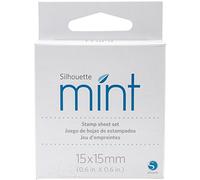 Silhouette Utilisez Le Jeu de Feuilles pour créer des tampons personnalisés Menthe, Caoutchouc, XXS